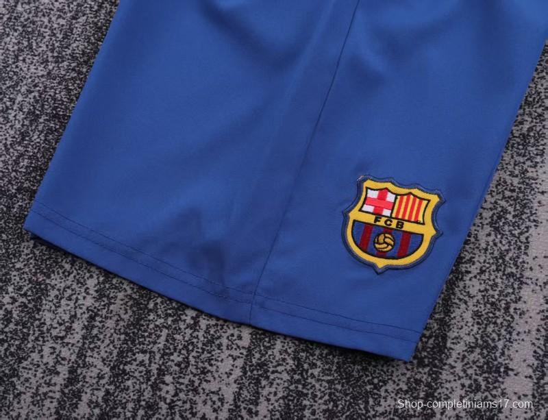 Retro Kids 03/04 Barcelona Red Blue Home Jersey