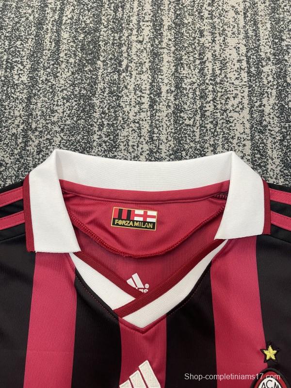 Retro Kids 09/10 AC Milan Home Jersey