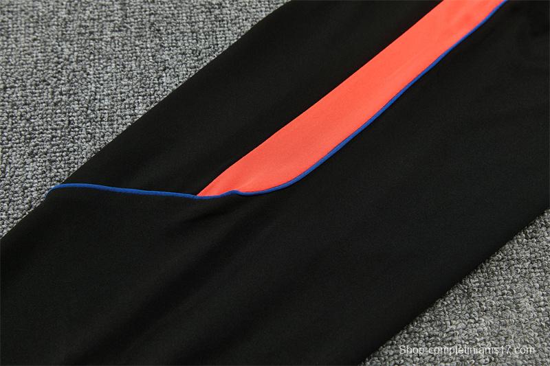 Player Version 26/27 Paris Black Half Zipper Jacket+Long Pants
