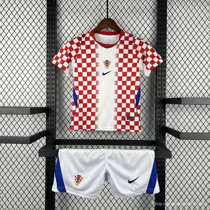 2026 Kids Croatia World Cup Home Kit