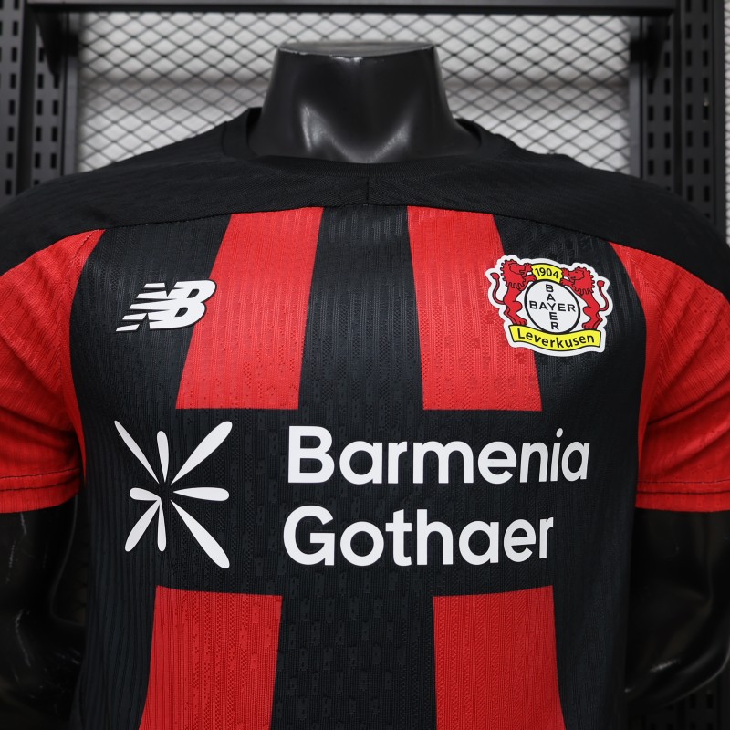 Player Version 26/27 Bayer Leverkusen Home Black Red Jersey