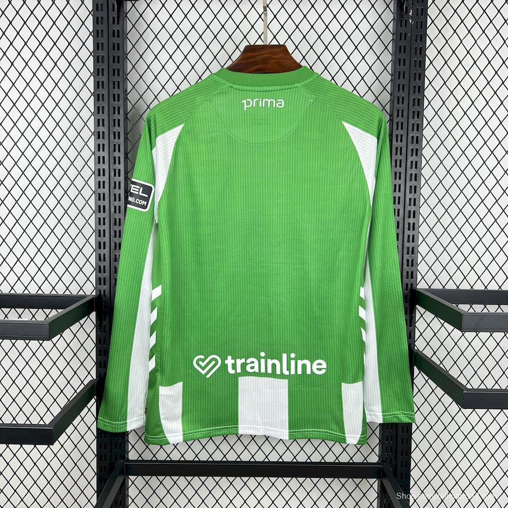 2025/26 Mens Real Betis Home Long Sleeve Jersey