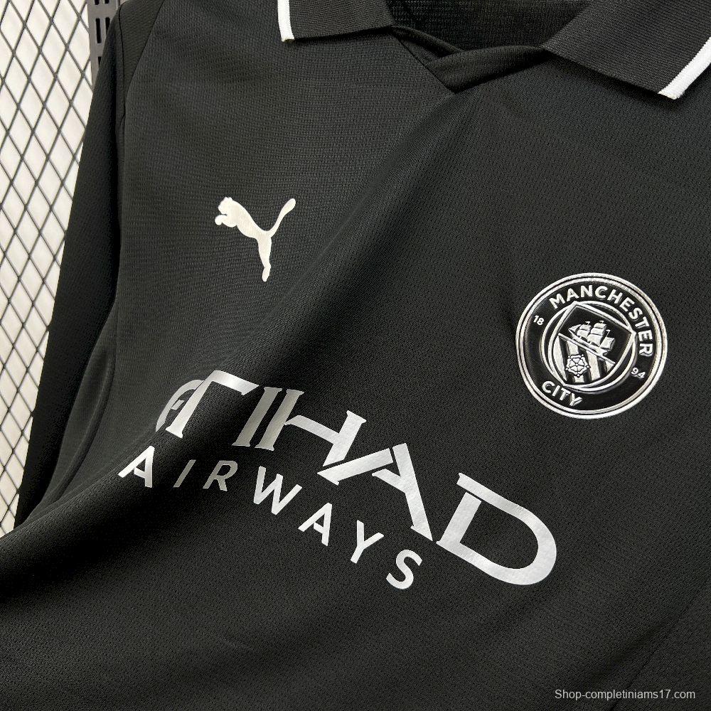 2025/26 Mens Manchester City Away Long Sleeve Jersey