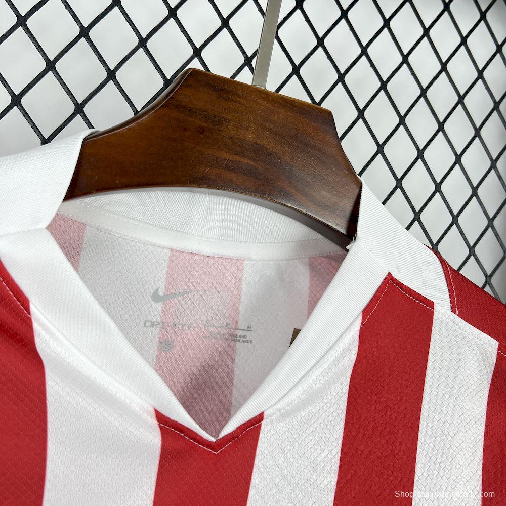 2025/26 Mens Atletico Madrid Home Long Sleeve Jersey