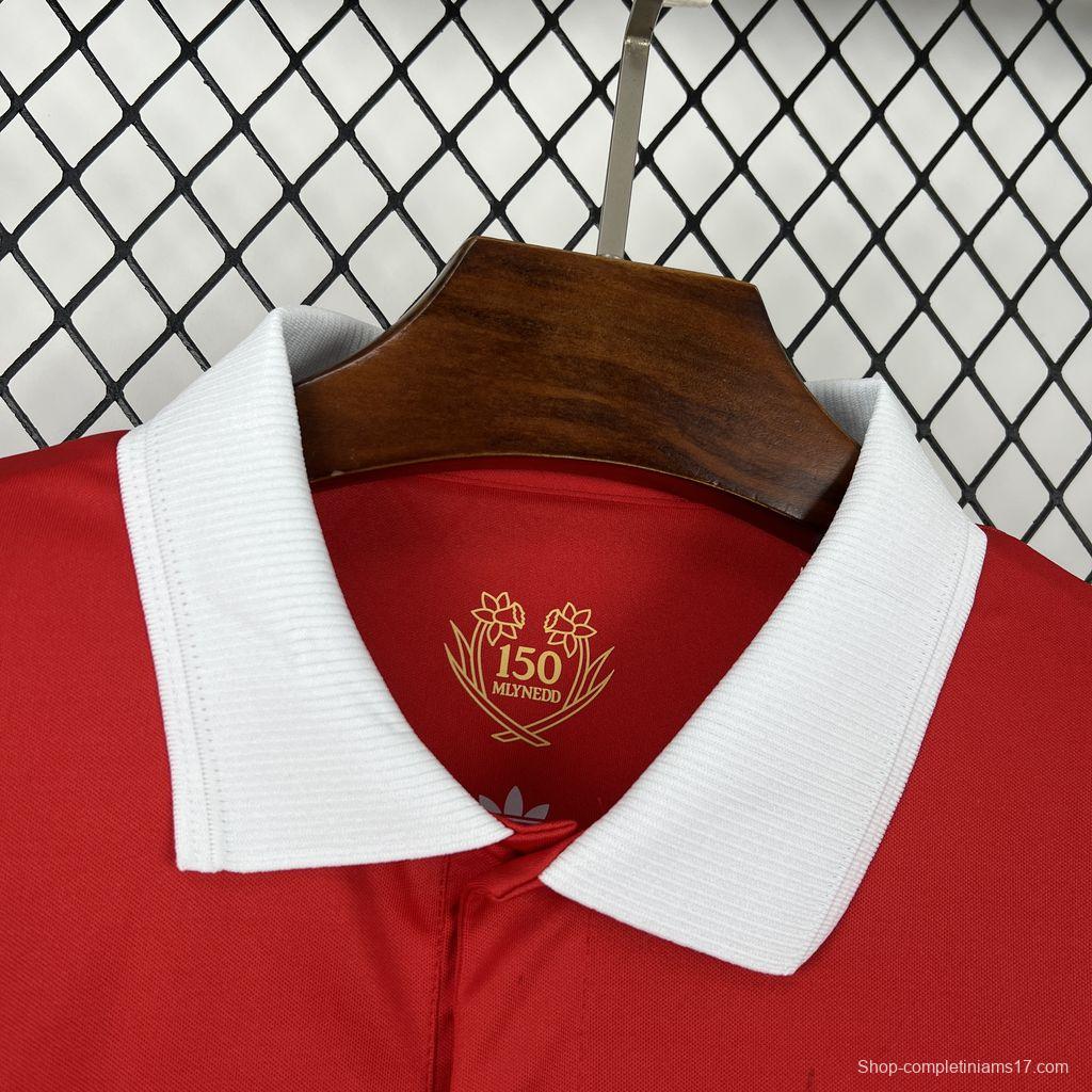 2026 Mens Wales 150th Anniversary Long Sleeve Jersey