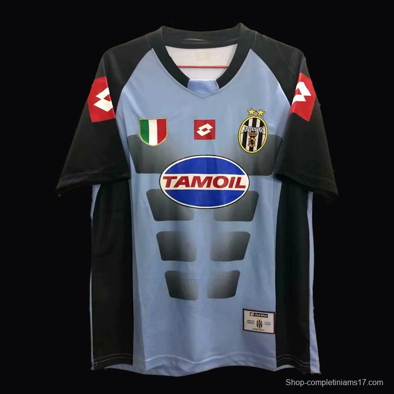 Retro 02/03 Juventus Goalkeeper Blue Jersey Worn By Buffon