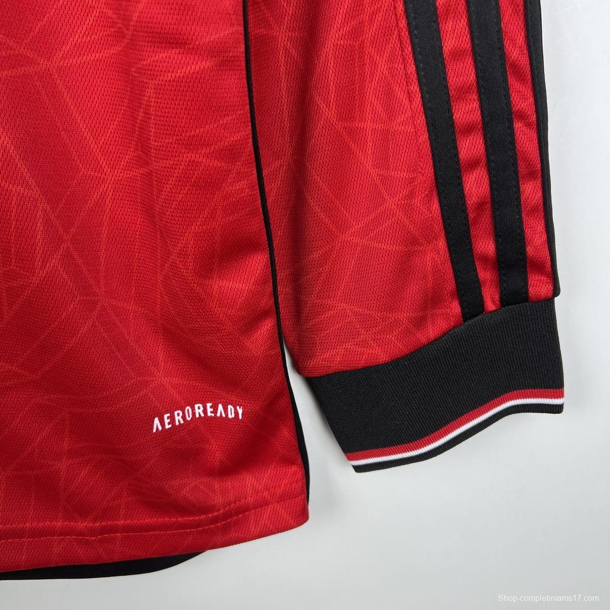 23/24 Manchester United Long Sleeve Home Jersey