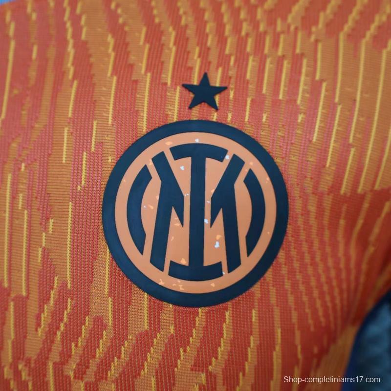 Player Version 23/24 Inter Milan Third Orange Jersey