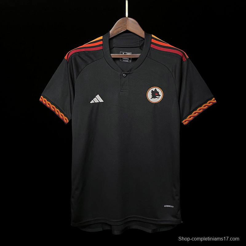 23/24 Roma Third Black Jersey