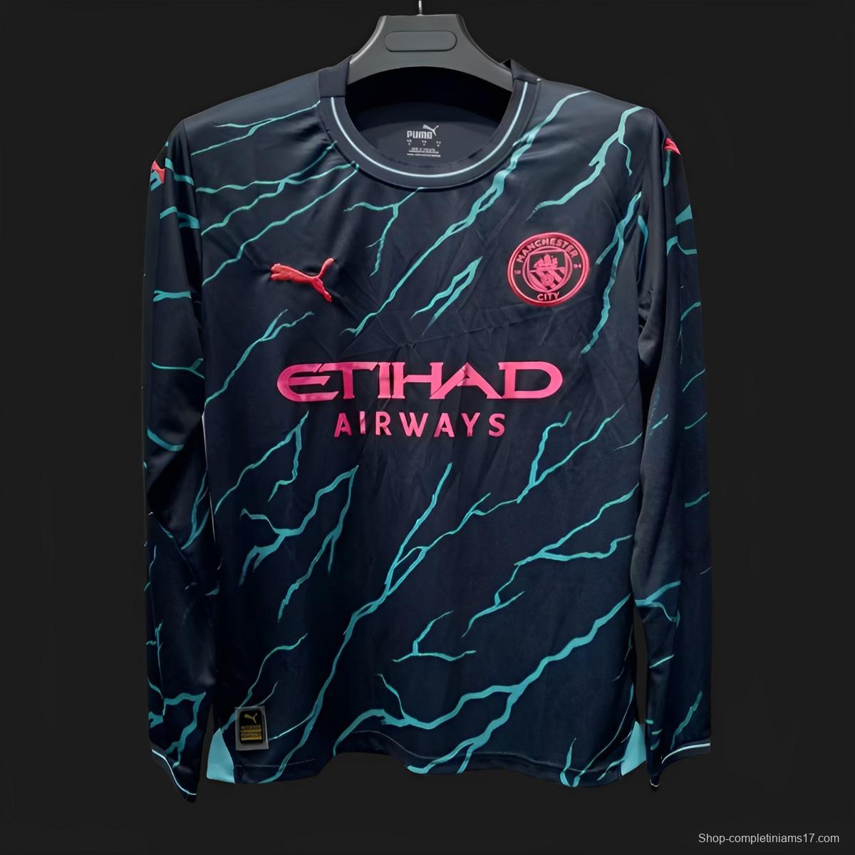 23/24 Manchester City Third Long Sleeve Jersey