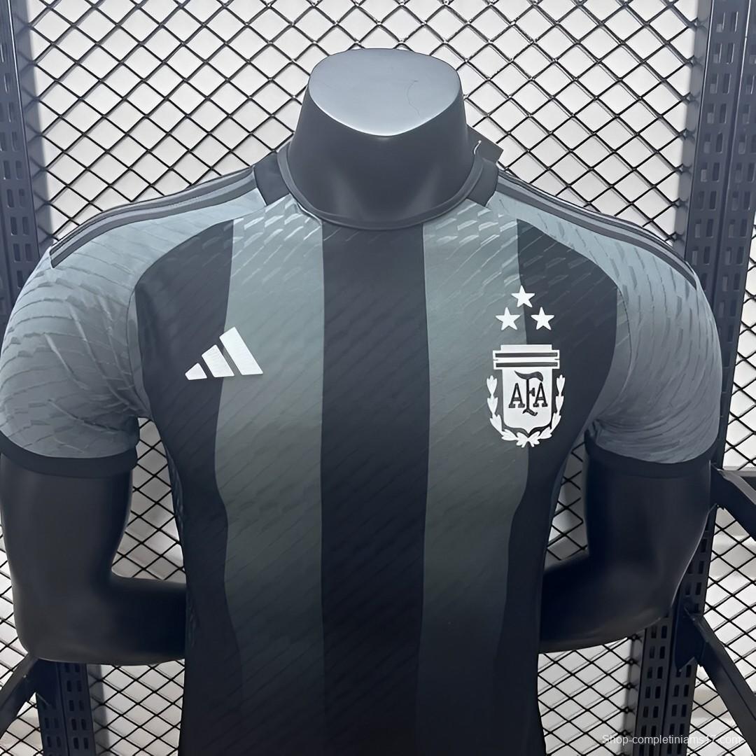 Player Version 2023 Argentina Black Grey Jersey