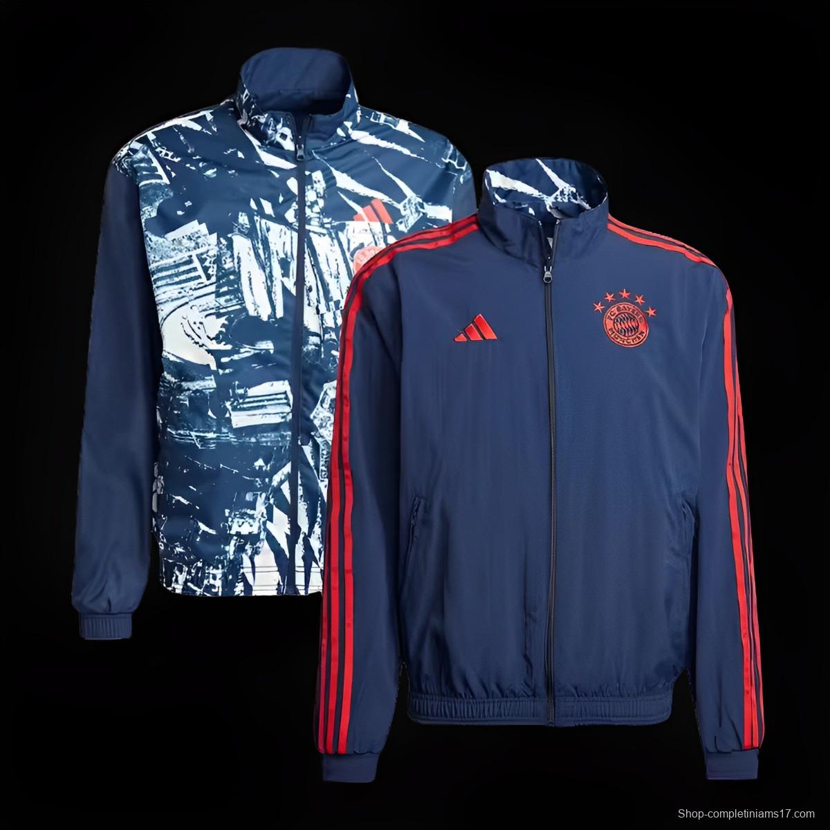 23/24 Bayern Munich Reversible Windbreaker Jacket