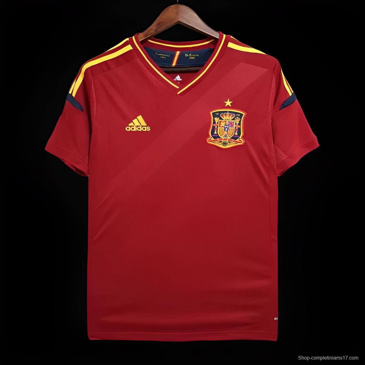 Retro 2012 Spain Home Jersey