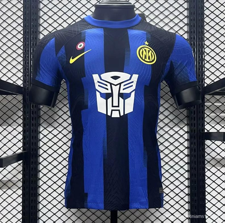 Player Version Retro 23/24 Inter Milan x Transformers Home Special Jersey