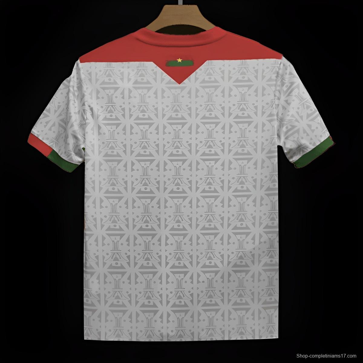 2024 Burkina Faso Away White Jersey