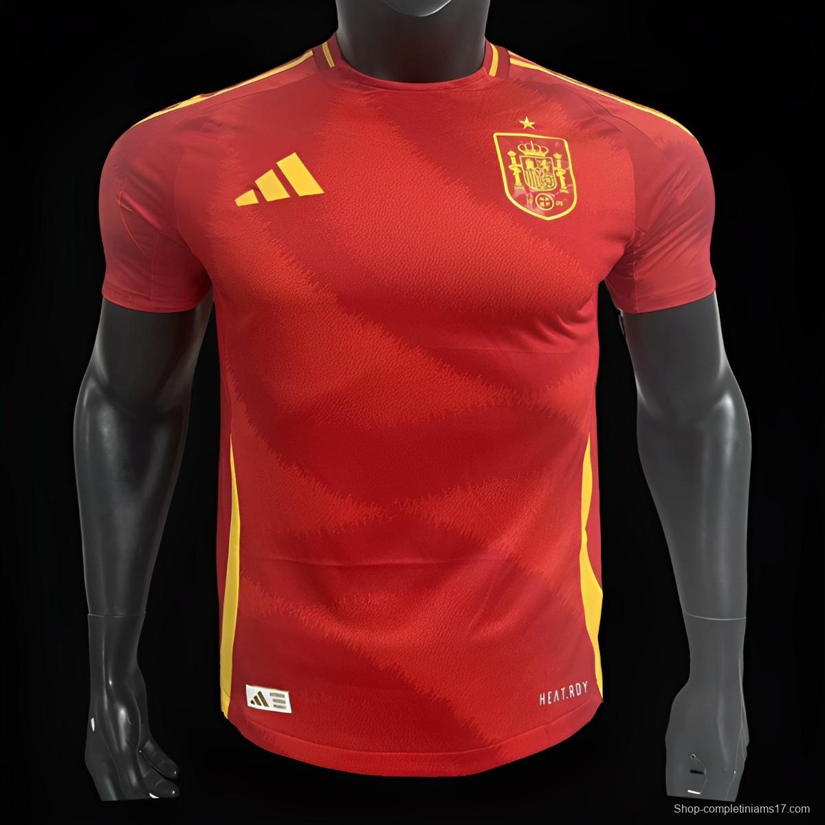 Player Version 2024 Spain Home Jersey