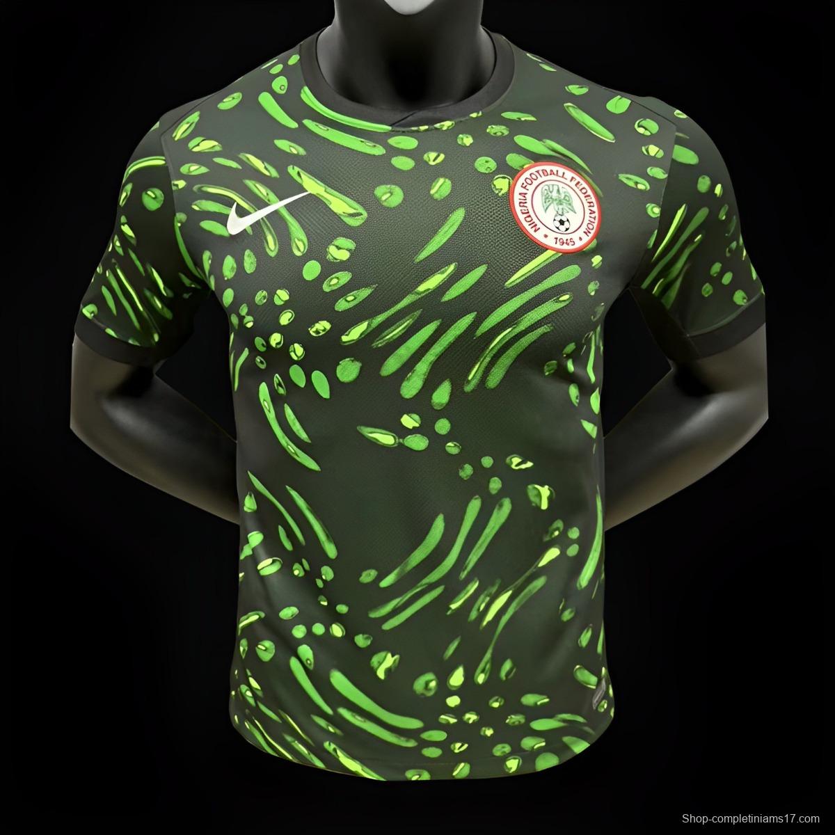Player Version 2024 Nigeria Away Green Jersey