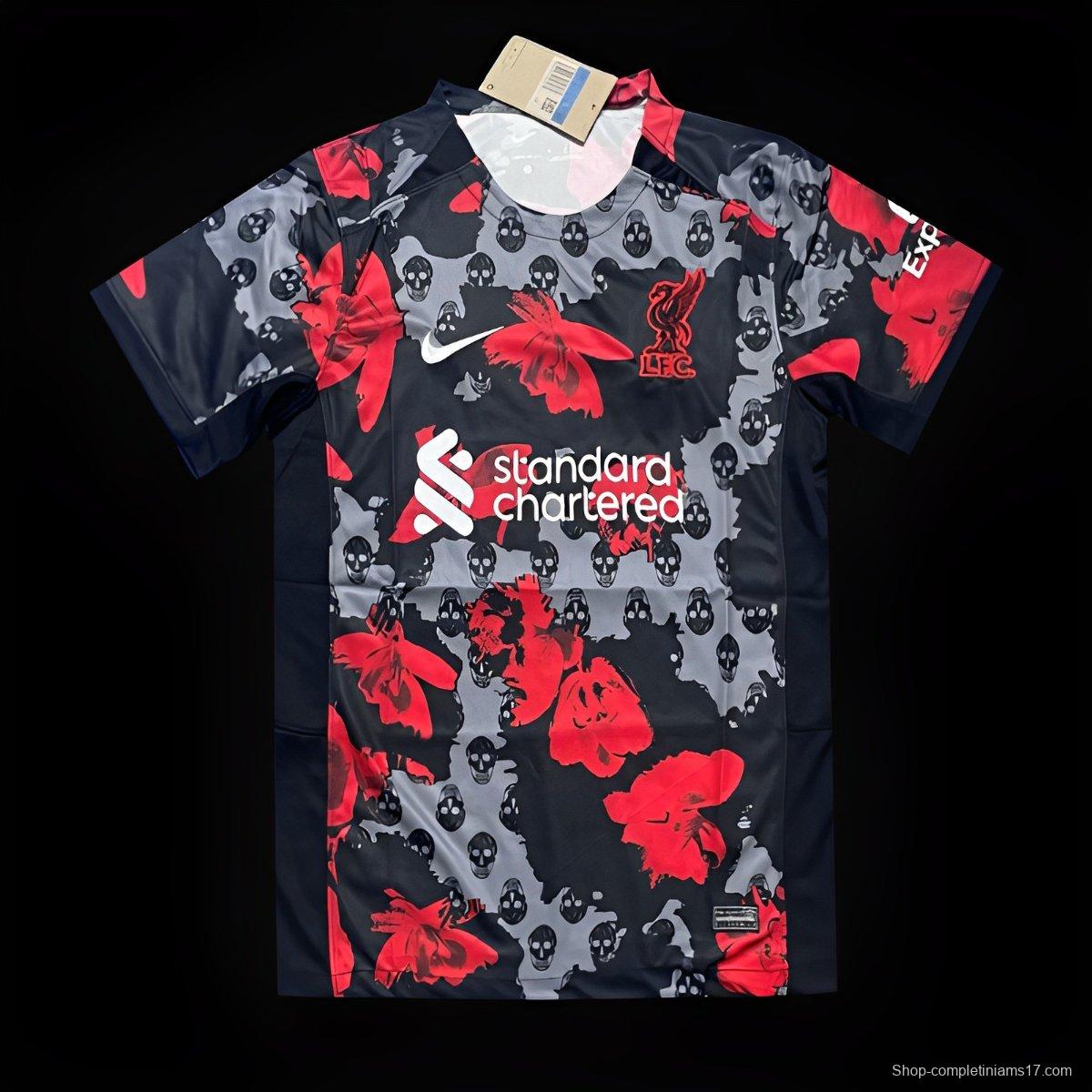 23/24 Liverpool Black/Red Halloween Special Jersey