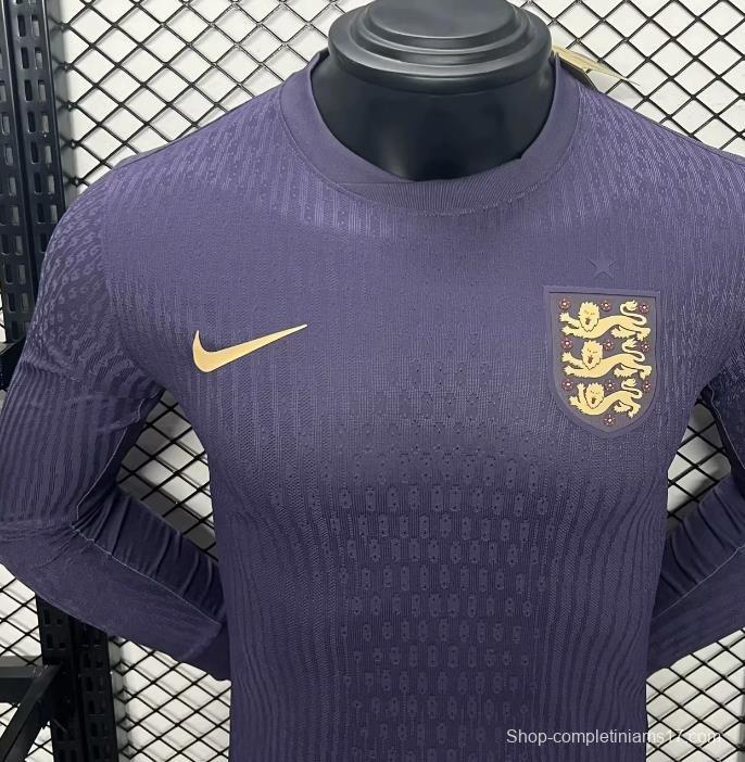 Player Version 2024 England Away Long Sleeve Jersey