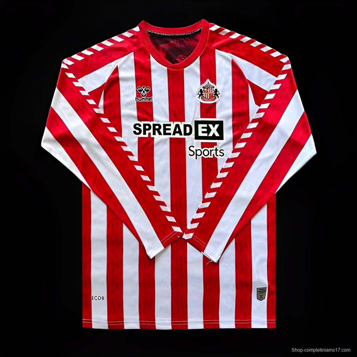 24/25 Sunderland Home Long Sleeve Jersey