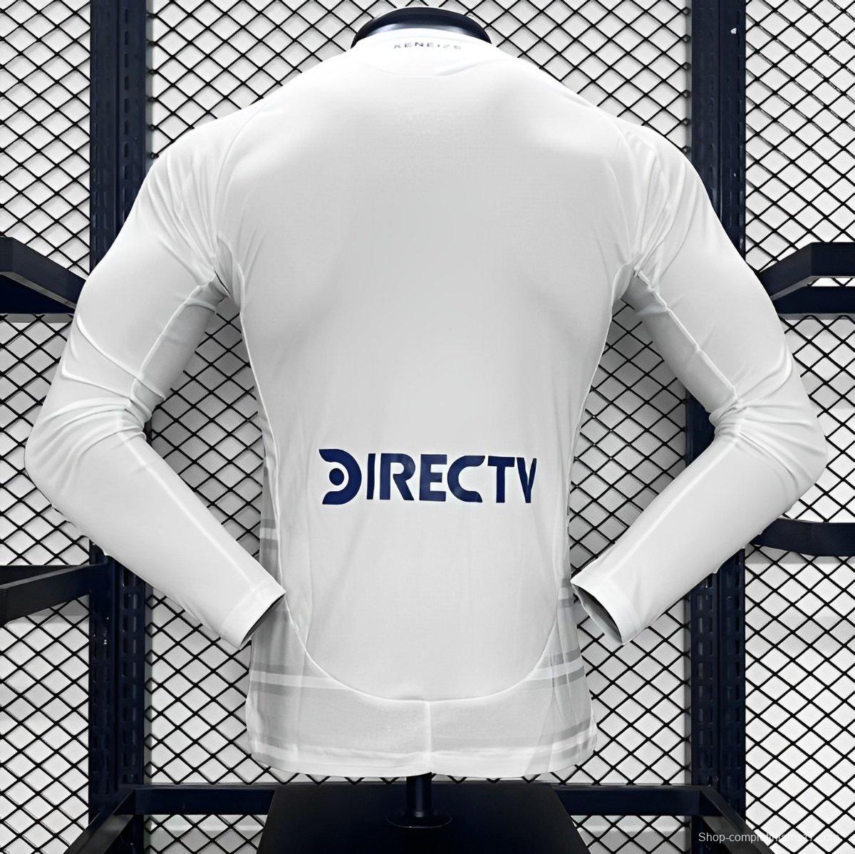 Player Version 24/25 Boca Juniors Away White Long Sleeve Jersey