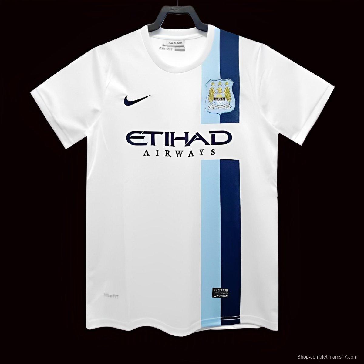 Retro 13/14 Manchester City Third White Jersey