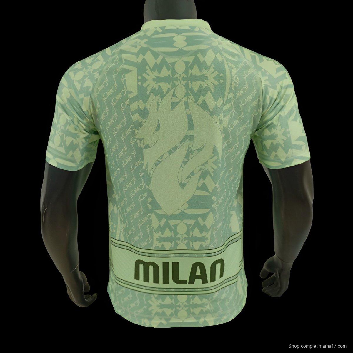 Player Version 24/25 AC Milan Green Special Jersey