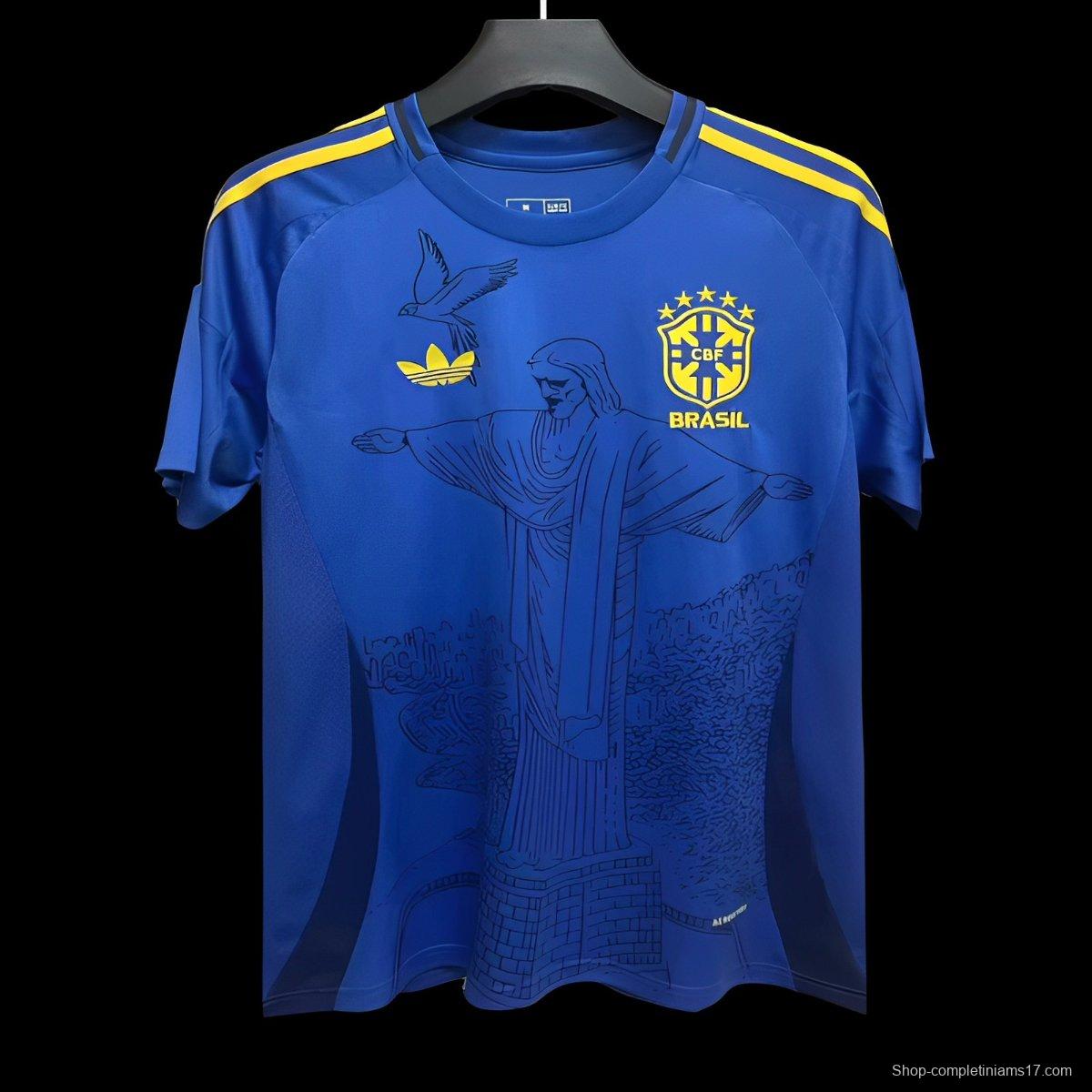 2024 Brazil Blue Special Jersey