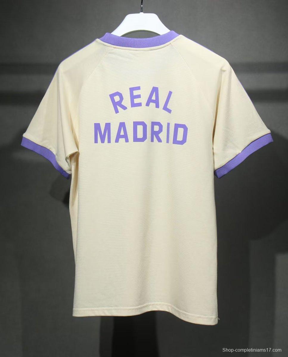 24/25 Real Madrid Cotton Beige T-shirt Jersey