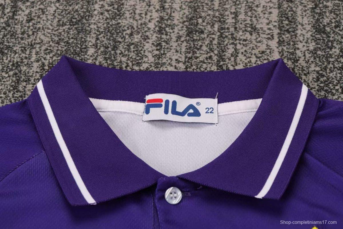 Retro Kids 99/00 Fiorentina Home Soccer Jersey