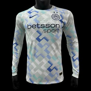 Player Version 25/26 Inter Milan Away WHITE Long Sleeve Jersey