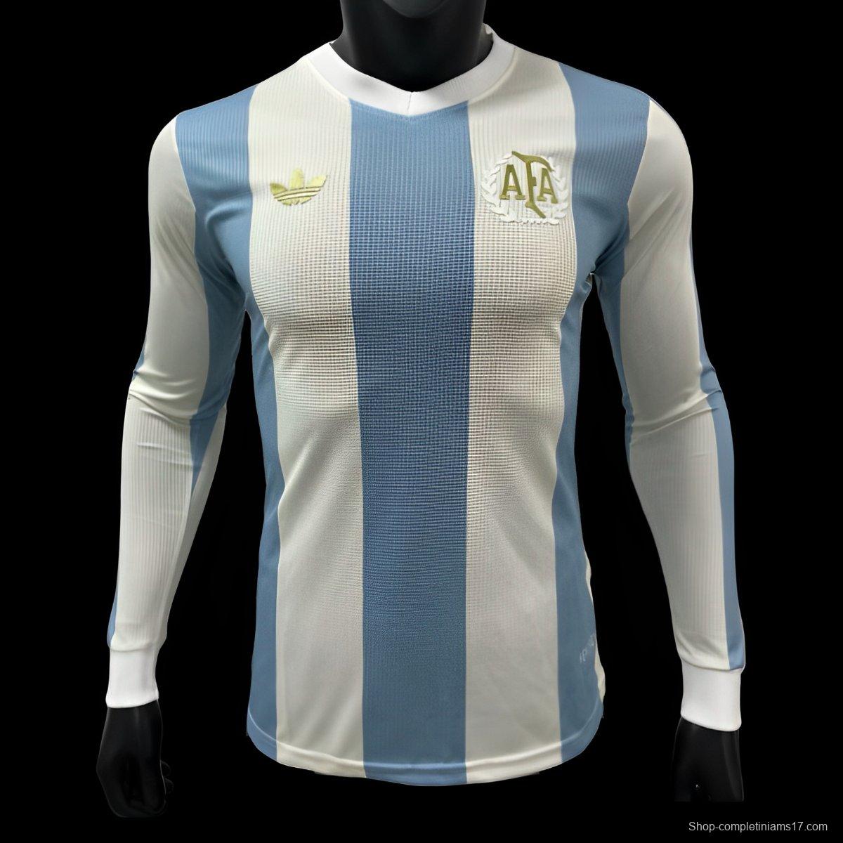 Player Version 2024 Argentina 50Th Anniversary Long Sleeve Jersey