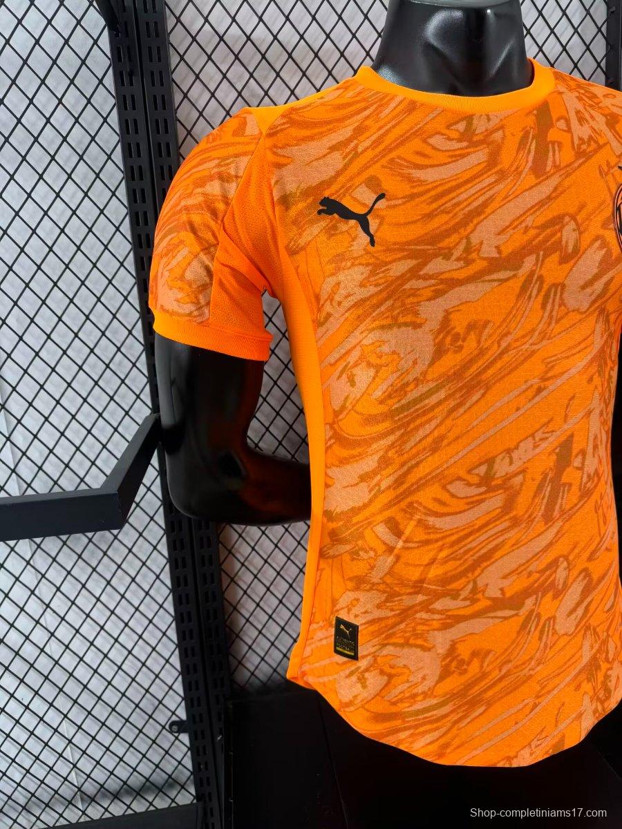 Player Version 25/26 AC Milan Goalkeeper Third Orange Jersey