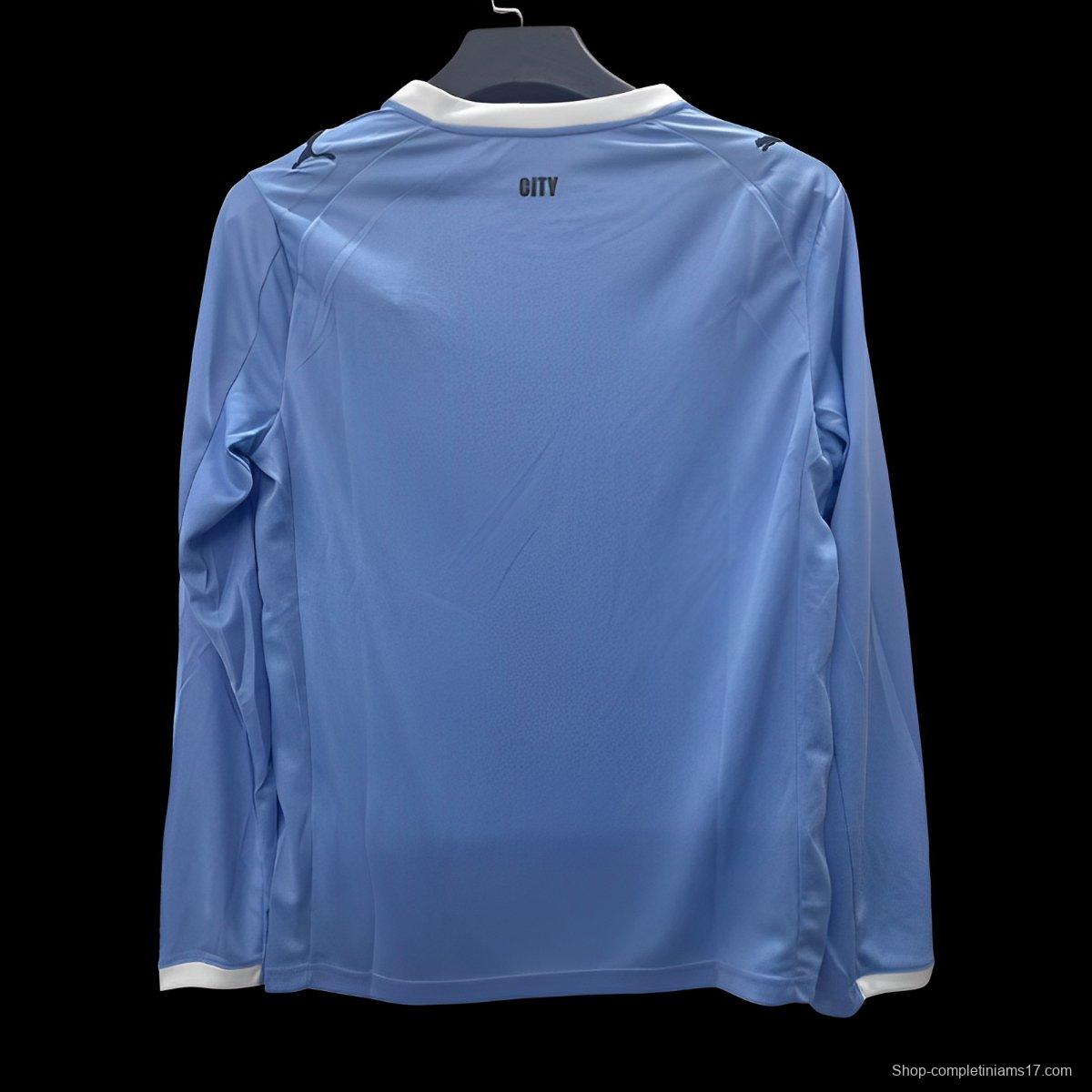 25/26 Manchester City Home Long Sleeve Jersey