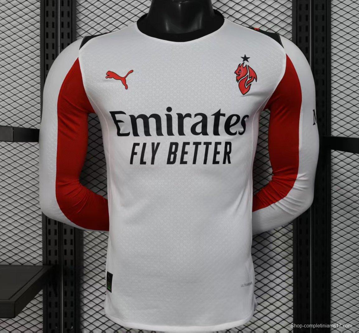 Player Version 25/26 AC Milan Away Long Sleeve Jersey