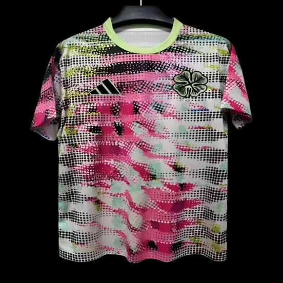 25/26 Celtic Multicolor with Digital Camouflage Pattern Pre-Match Jersey