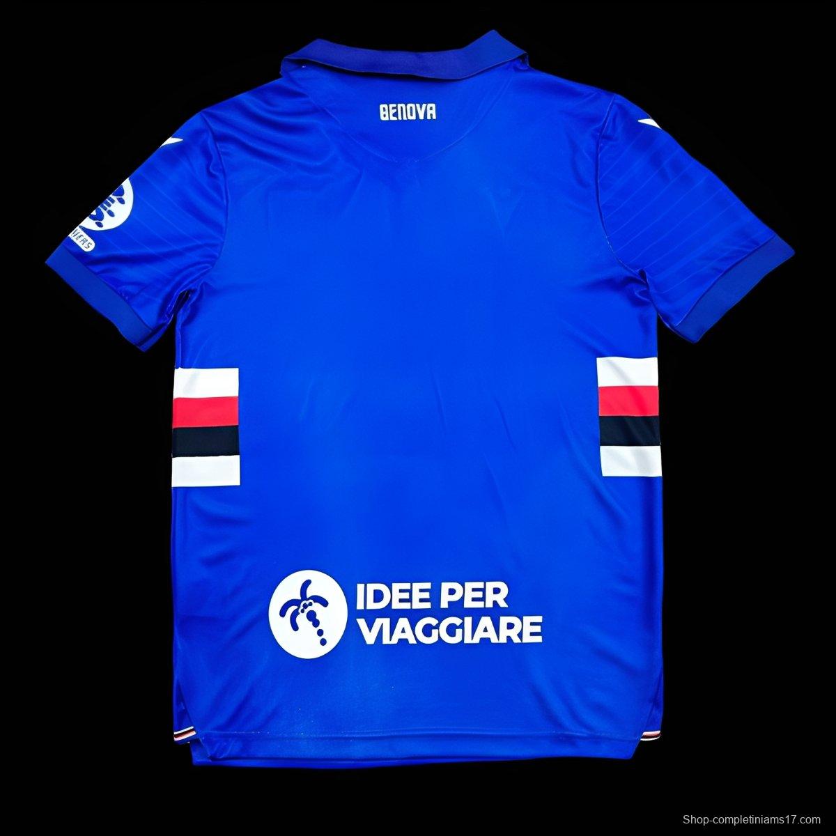 25/26 Sampdoria Home Jersey