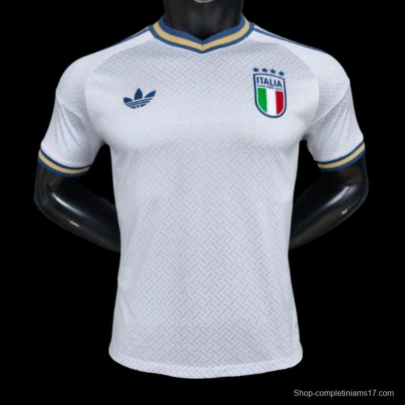 Player Version 2025 Italy Away WHITE Jersey