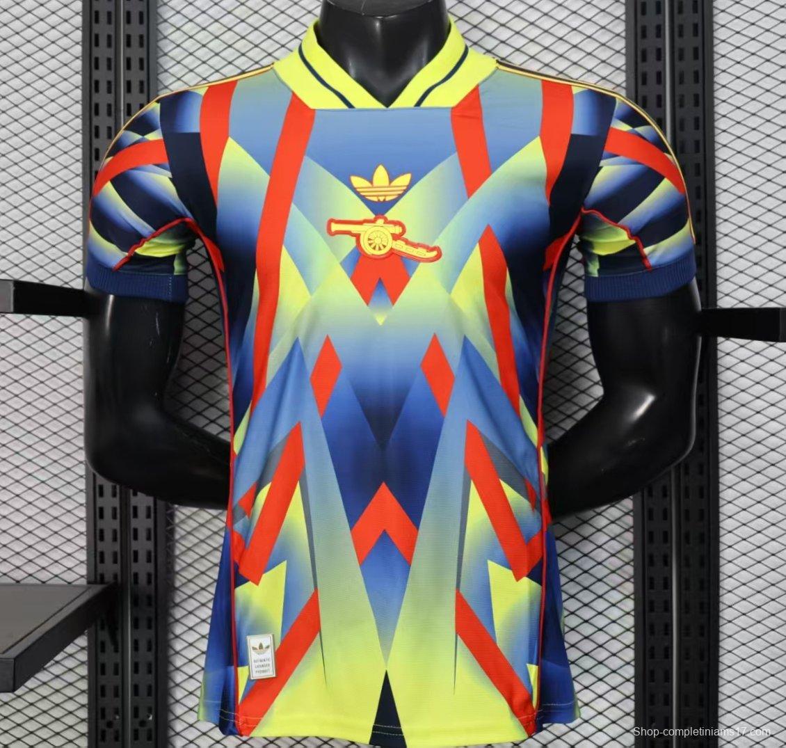 25/26 Player Version  Arsenal Third Multi-Color with Geometric Diamond Pattern Jersey