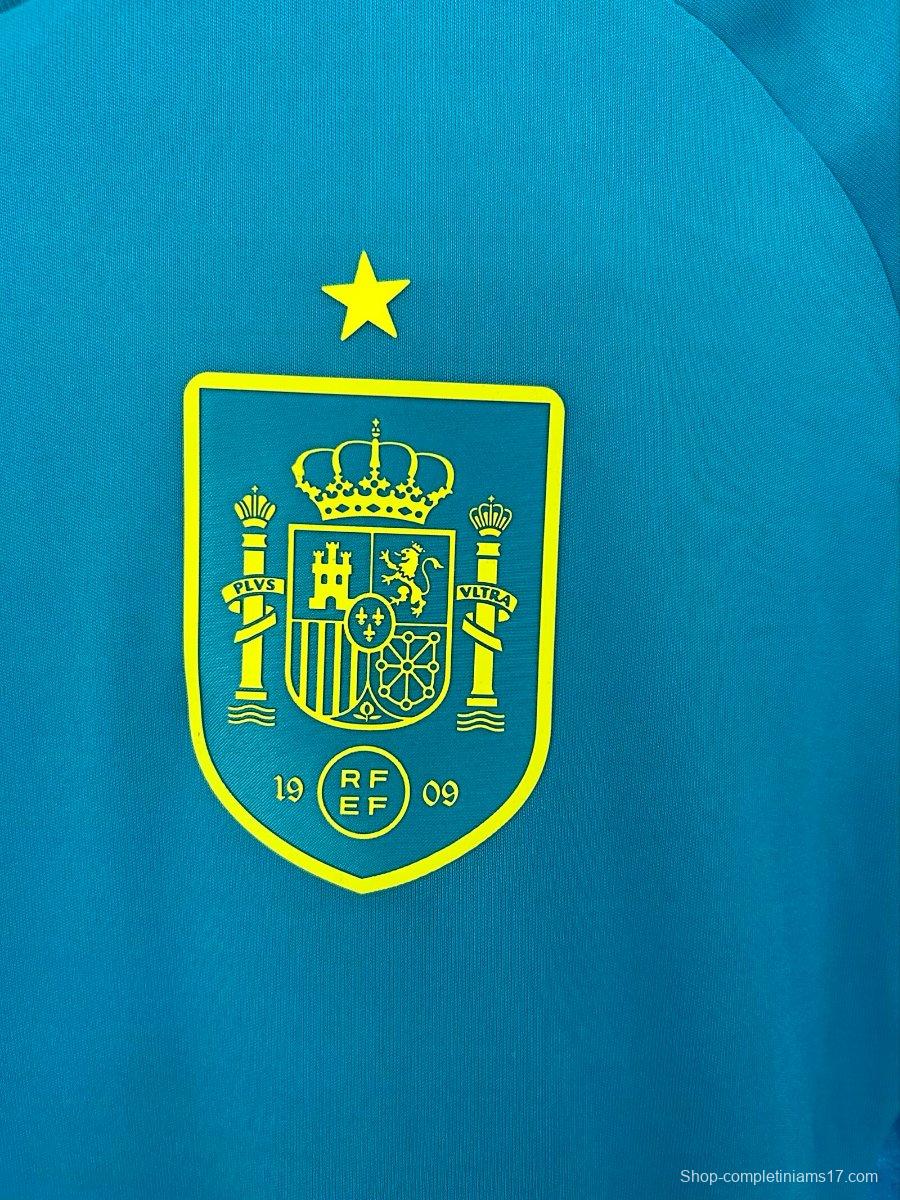2026 Spain Blue Goalkeeper Jersey