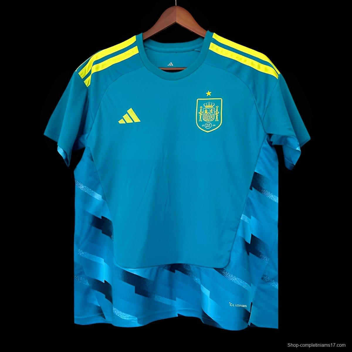 2026 Spain Blue Goalkeeper Jersey