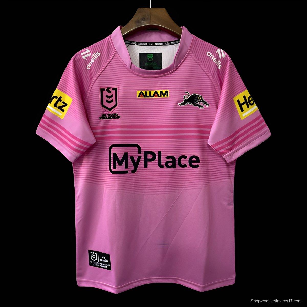 25/26 Penrith Panthers Pink with Gradient Horizontal Stripes Jersey