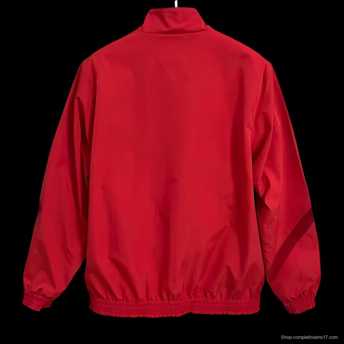 2026 Spain Home Red Full Zipper Windbreaker