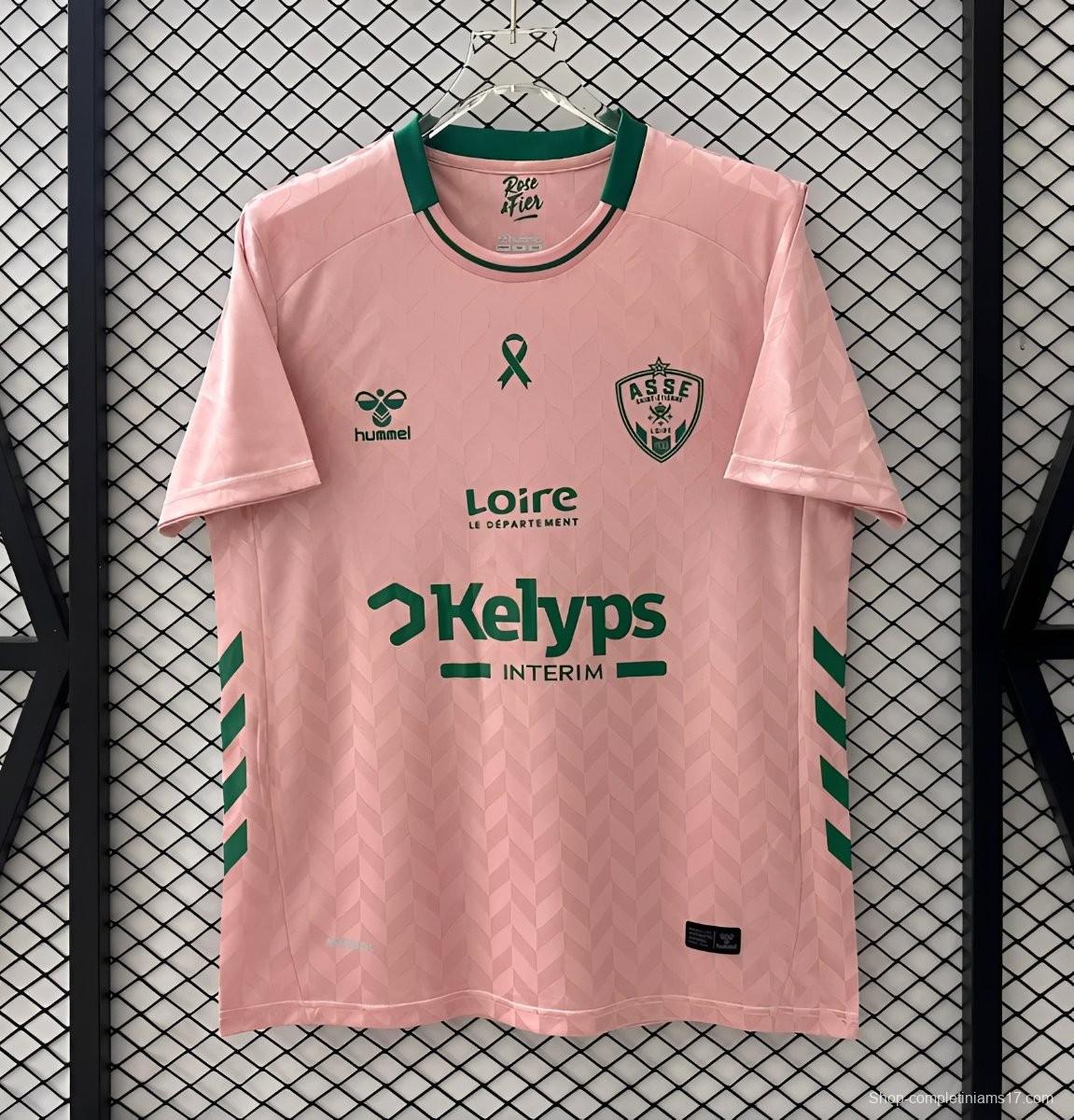 25/26 Saint-Etienne Goalkeeper Pink October Jersey