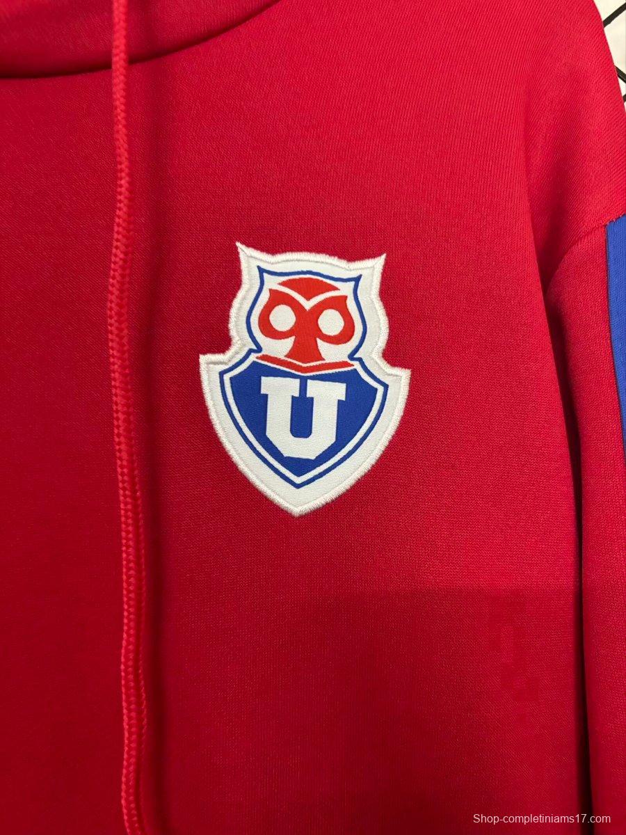 25/26 Club Universidad De Chile Red Hoodie
