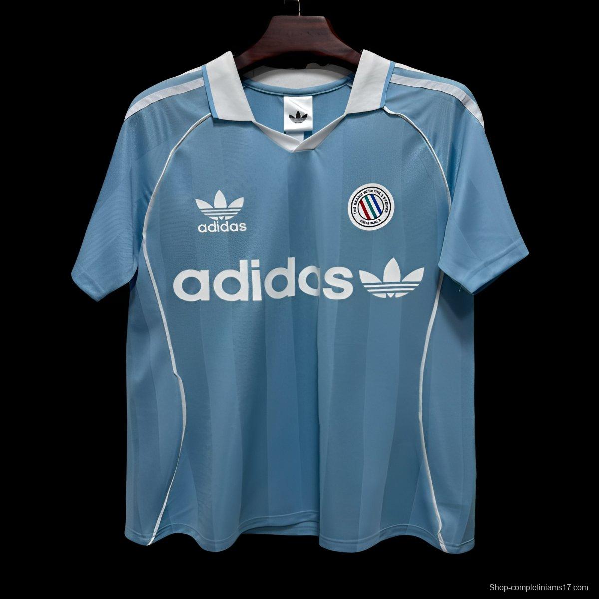 2026 Adidas Original Classic Three Stripes Blue Jersey