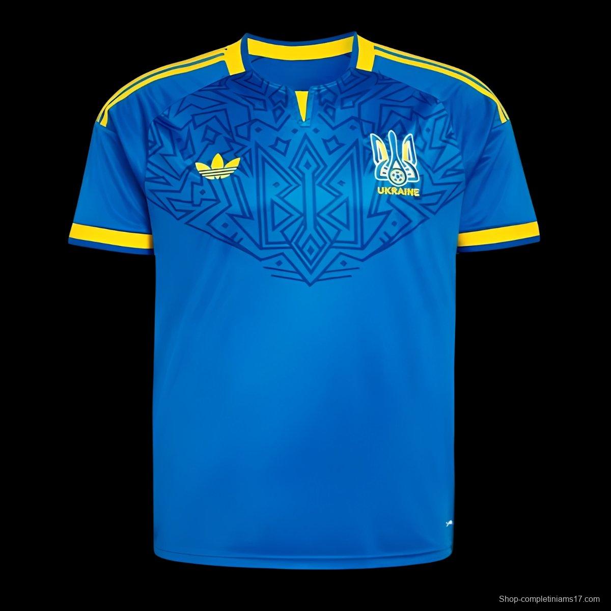 2026 Ukraine Away Blue Jersey