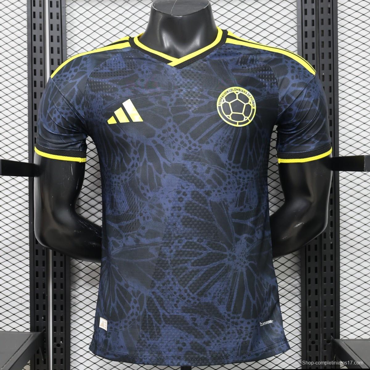 Player Version 26/27 Colombia Away  Navy Blue & Yellow Special Edition Jersey