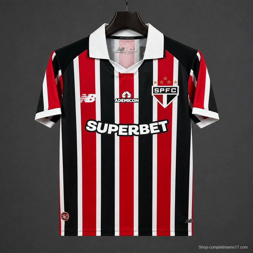 26/27 Sao Paulo Away Jersey With Full Sponsors