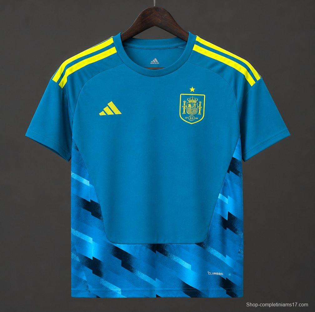 2026 Spain Blue Goalkeeper Jersey